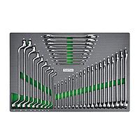 TOPTUL GED3710 콤비네이션, 더블 오픈 엔드 & 더블 링 렌치 세트 (37 pcs)