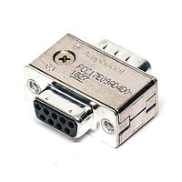Bộ chuyển đổi D-Sub và đổi giới tính chân 9P đầu cắm/ổ cắm ren 4-40 UNC 50 pF Amphenol Commercial Products FCC17E09AD4D0