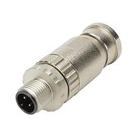 HARTING 21033891402 Straight M12SCRW4P-DCOD-M-STR SHIELDED
