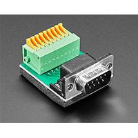 Bộ chuyển đổi Đầu nối Trước DE-9 (DB-9) Đầu cắm Đực sang Bộ chuyển đổi Khối Lò xo Kẹp Dây Adafruit 4512