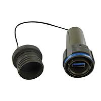 USB 3.0 USB Key Rugged Màu Cadmium Đục 32GB Amphenol Socapex USB3FTVKEY6A32GCAPAPAUV