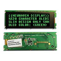 Màn hình OLED 4x20 Ký tự mỏng màu xanh lá Newhaven Display NHD-0420CW-AG3