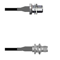 Amphenol Custom Cable Q-1T04F0003108i RFケーブルアセンブリ N-SJB/TNC-SJB G174 108I