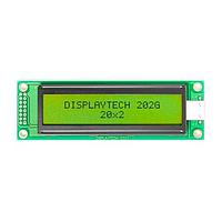 Displaytech 202G BC BW LCD Character Display Modules 20x2 Char Display STN Y/G 6 oclock