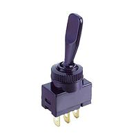 Shin Chin R13-61L2-01-R(VDC) トグルスイッチ 20A/12VDC 3P SPST/OFF-ON/0.25インチ正方形 メタルレバー/赤色LED