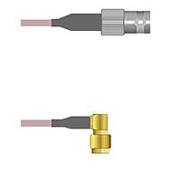 Amphenol Custom Cable Q-0B038000H024i RF Cable Assemblies BNC-SJB/SMA-RP G142 24I