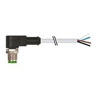 Đầu nối M12 đực 90 độ có cáp, PVC 4x0.34 xám UL/CSA 10m Murrelektronik 7000-12101-2141000