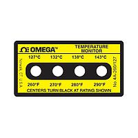 OMEGA 4A-A-260 不可逆四点水平温度标签 (290 °F)
