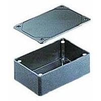 Bud Industries CUR-3287-MB Utility Utilibox Style A Utility Box, Flanges and Recessed Cover (6.1 X 4.6 X 1.4 In)