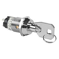 NKK Switches CKL12ATW01-021 キー ロックスイッチ 19MM ON-ON RMVE 2ポジション チューブキー#021 3A ラグ