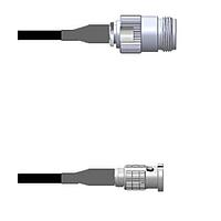 Amphenol Custom Cable Q-2000V0003018i ສາຍສັນຍານ RF N-SJ/HDBNC-SP G174 18I