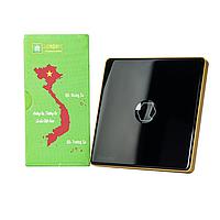 Công tắc cảm ứng BLE Premium 1 Nút hình vuông HUNONIC HNPRE01VD (màu Đen)