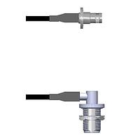 Amphenol Custom Cable Q-0801S0008008i RF Cable Assemblies BNC-SJB/N-RJB RG58 8I
