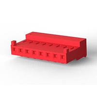 AMP Connectors - TE Connectivity 3-644463-8 Receptacle Housing 8P CONN ASSY 22 AWG RED