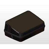 Serpac CX67SDBKAWH Hand Held CX Series Sloped Waterproof Pocket Enclosure w/White Seal, IP 65, 66, 67; NEMA 4X, 12, 13