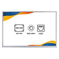 Riverdi RVT101HVLNWN00 TFT LCD 디스플레이 LVDS, HB, IPS, 무금속 프레임