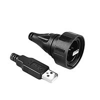 USB 2.0 IP68 Loại A USB 2.0 sang Loại A Chuẩn USB 2.0, 3m Bulgin PX0840/AA/3M00