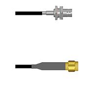 Amphenol Custom Cable Q-040680003010i RFケーブルアセンブリ BNC-SJB/SMA-SP G174 10I