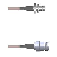 Amphenol Custom Cable Q-0A024000H024i 射频电缆组件 BNC-SJB/N-SJ G142 24I