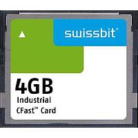 Thẻ Nhớ Công Nghiệp CFast Card, F-800, 4 GB, Flash SLC, 0C đến +70C Swissbit SFCA004GH1AO4TO-C-DA-226-STD