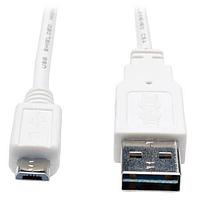 Cáp USB / Cáp IEEE 1394 3FTREV WH AM/5P MICRO BM CBL Tripp Lite UR050-003-WH