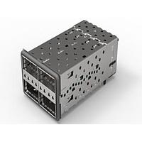 Bộ lắp ráp QSFP+ QSFP+, 2x2 ổ cắm 4LP-Tất cả, xếp chồng AMP Connectors - TE Connectivity 2214574-8