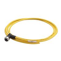 HARTING 21350400315020 Sensor Cables / Actuator Cables M12 A-code 3-pin Angled female to open end, 2m, PVC yellow jacket