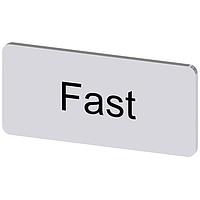 SIEMENS 3SU19000AC810EE0 Labeling Plate, Fast INSCR. LABEL,SILVER 12.5 X 27MM, FAST