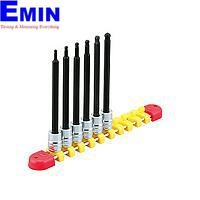 Bộ lục giác chìm KTC TBT2L06BPBH (1/4", 6pcs)