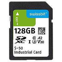 Thẻ SD Công nghiệp SD Card, S-52, 128 GB, Flash 3D TLC, -40C đến +85C Swissbit SFSD128GL2AM1TO-I-7G-2A1-STD