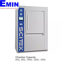 Nồi hấp tiệt trùng chân không, ngang, cửa bản lề động cơ Scitek ST-BA1000PV (1000L)