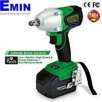 Máy vặn bu lông pin 1/2" TOPTUL KPA-1639 (18V; 120-385Nm)