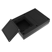 Tủ điện S Series bề mặt phẳng có kết cấu, nắp trên có ngăn phụ 6.88 x 4.88 x 1.50", màu đen Serpac 171AC,BK