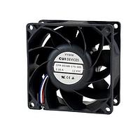 Same Sky (formerly CUI Devices) CFM-8038B-250-498-22 Axial dc axial fan 80 mm square 38 mm 21.6 26.4 Vdc 9.36 W 5000 RPM 61.77 CFM AR TSPWM