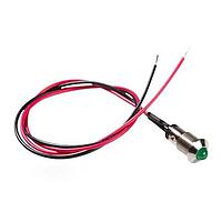 BIVAR MPC5GTW12.0 Indicators 5mm Grn Tin 12in Mtl Panel Mnt Ind.