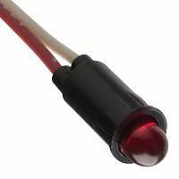 VCC 5102H1-12V LED Panel Mount Indicators RED DIFFUSED 1/4" MOUNTING HOLE