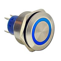 E-Switch ULV8F2B11G331 Anti-Vandal Anti-vandal, SPDT, On-(On), Panel Mount, Front, Black, LED, Green, IP67