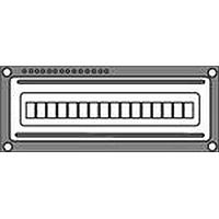 Mô-đun Màn hình Ký tự LCD COG Vàng Đèn nền LED Vàng Truyền sáng Hantronix HDM16116L-L30S