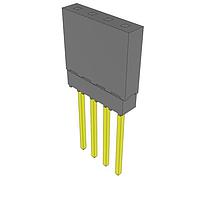 Dải socket nâng cao, bước 0.100" Samtec ESQ-104-14-G-S