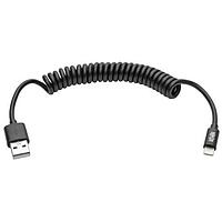 Cáp Sạc/Đồng Bộ USB Lightning Cuộn Có Đầu Lightning Tripp Lite M100-004COIL-BK