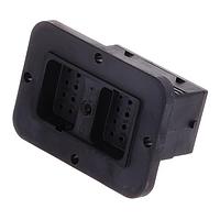 Ổ cắm 24 vị trí, Đầu nối, Tiếp điểm chốt, Cỡ 16, L inserts ren cho vít khóa, Kiểu khóa D, Có vành, Phớt sau đường kính giảm Amphenol SINE Systems ARC12-24PDR