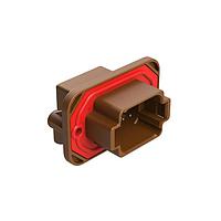 Amphenol SINE Systems AT13-08PD-BM05CP Automotive Connectors 8 Position 90 Flange Mount PCB Receptacle