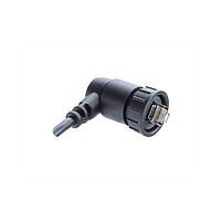 Amphenol LTW RJS-5EAMMM-LR7E05 Cat 5e RJ, Large Size, Plastic, 1.5A, Cat 5e, Right Angle, 2 Points Lock, Overmolded, Length 5000mm, IP67