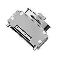 Amphenol Positronic D104000ELNT0/AA Lightweight Aluminum Backshell D, D-Sub Backshell, Machined Aluminum, Top Entry with Tie Wrap, fixed female jackscrew, RoHS, Size 6