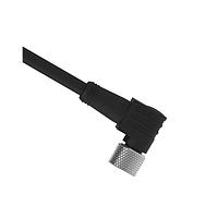 Banner Engineering PKW5M-9 Sensor Cables / Actuator Cables Cordset: Single Ended M8; 6-pin Right-Angle Female; 9 m (29.53 ft) 5x26 Black PVC Jacket; Nickel-Plated Brass Coupling Nut