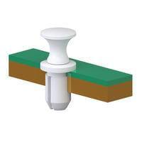 Chốt bấm khóa nhanh vít và phụ kiện, màu đen Essentra Components SLPB-2L-B