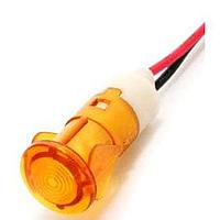 Đèn báo LED màu vàng 12MM cài nhanh 110VAC/DC Mallory Sonalert FL1P-12QW-1-Y110V