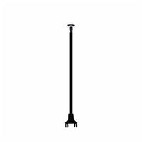 BIVAR SZ4-10.00-F5PGN54 Flexible Light Pipes with LEDs Optical Fiber Color Black 10in L