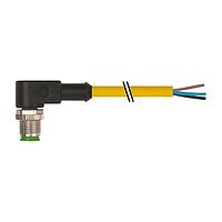 Đầu nối M12 đực 90 độ có cáp, TPE 3x22AWG vàng UL/CSA, ITC/PLTC 3m Murrelektronik 7700-12081-U030300