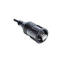 Cáp Cat 5e RJ, ODVA, Nhựa, 1.5A, Cat 5e, Thẳng, Khóa 3 điểm, Đúc quá, Chiều dài 5000mm, IP67 khi kết nối Amphenol LTW ROP-5SAMMM-TLM7B05